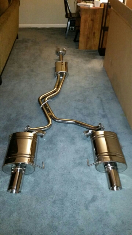 K2 Gear Spec Neo Full Dual Center Pipe &amp; Xforce Sports Mufflers *Catback Portion*