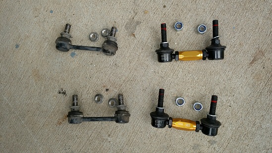 Oem rear end links Vs WhiteLine Adjustable rear end links